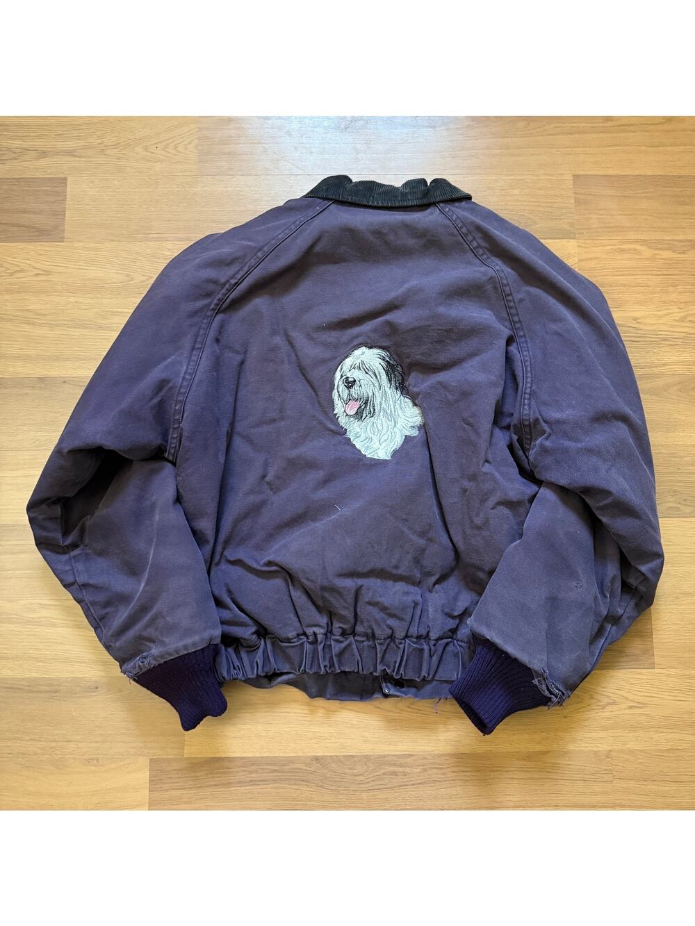 Men's Vintage 90's Walls Sheepdog Purple Canvas Quilted Work Jacket Sz Medium